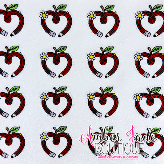 Apple Pencil Heart #2 - RED