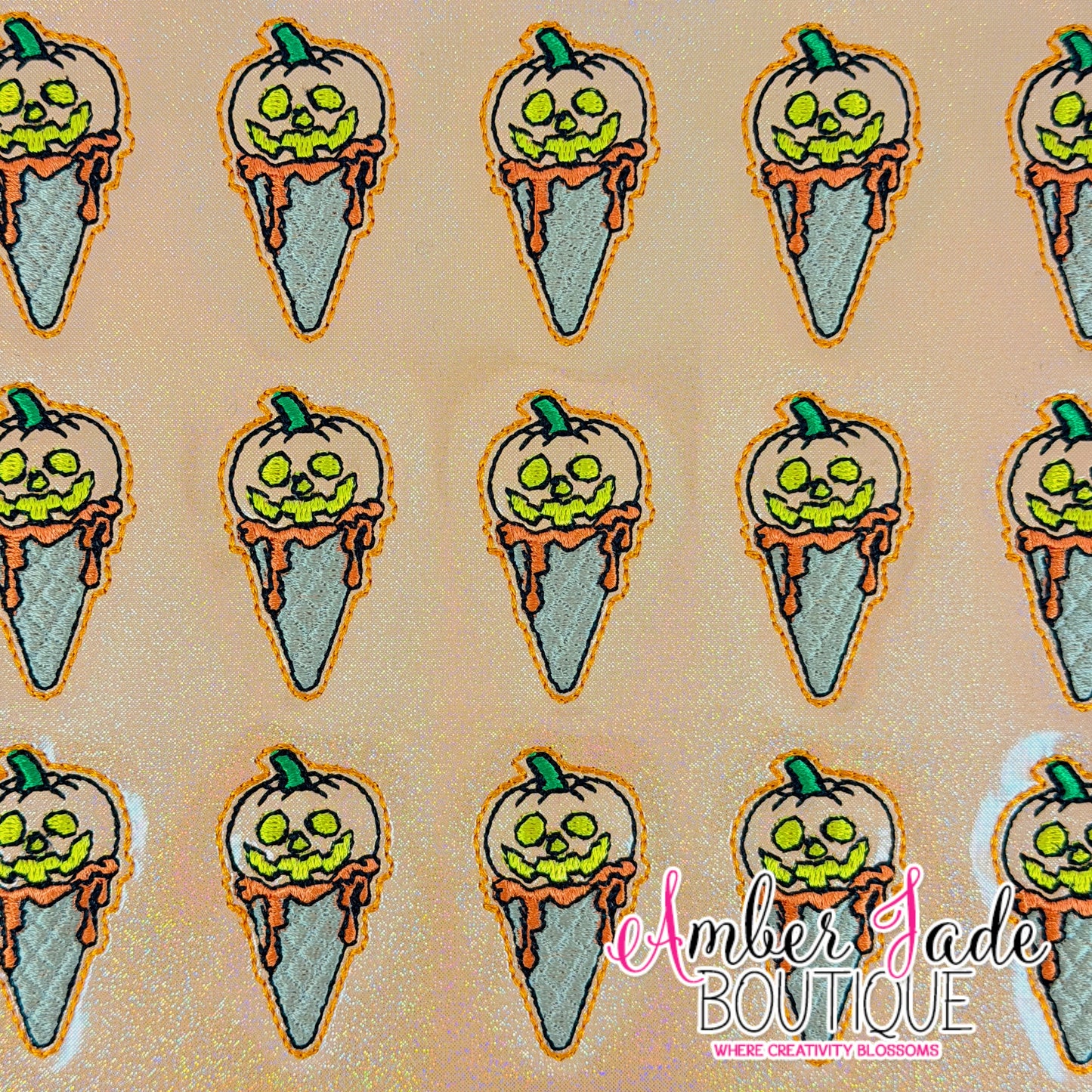 Pumpkin Ice Cream Cone
