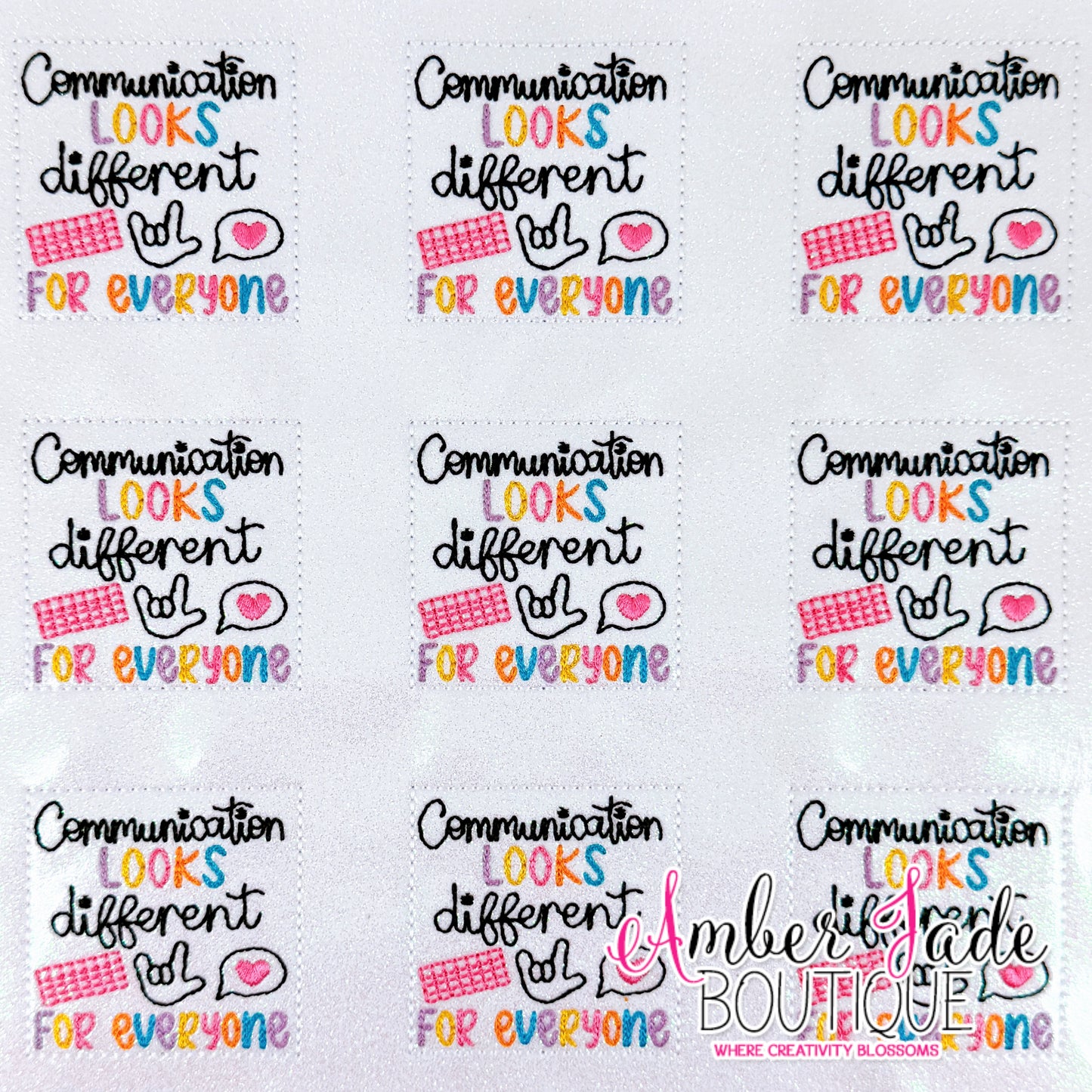 Communication Looks Different For Everyone (Set of 3)