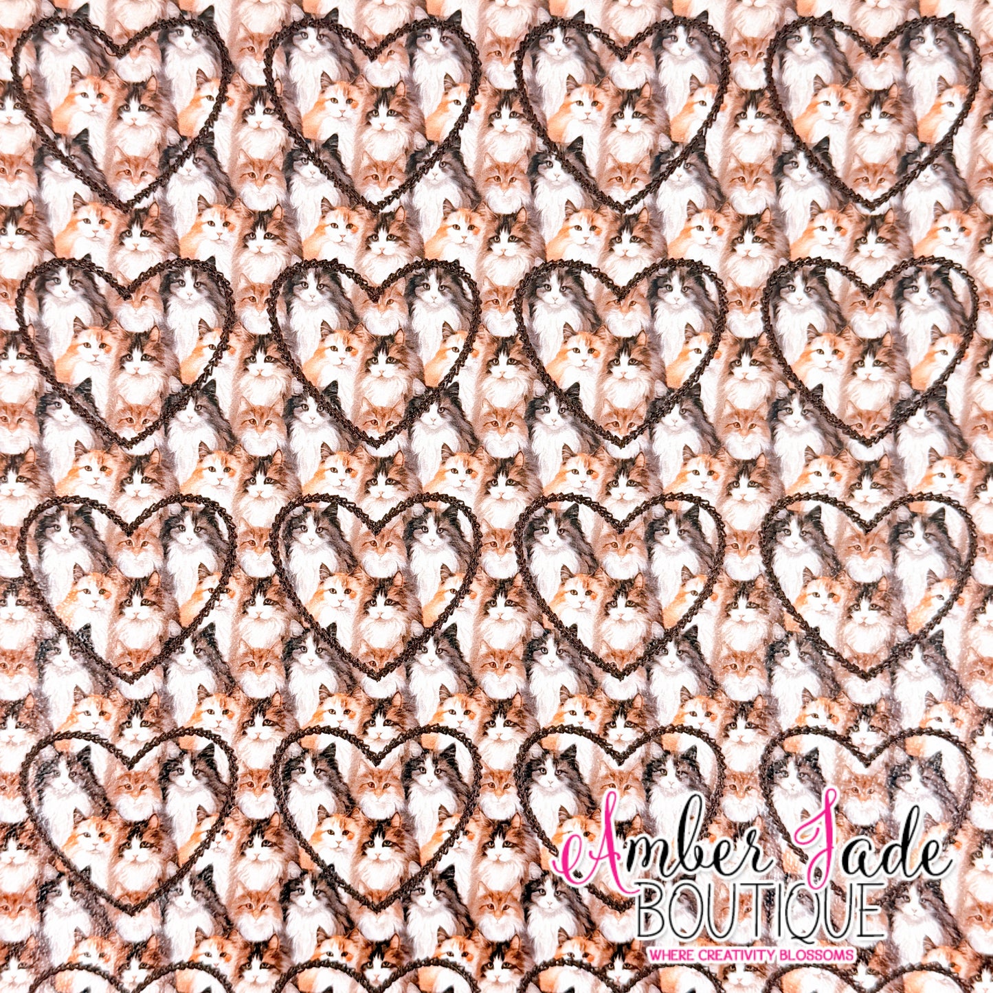*LIMITED* Fluffy Cats - Heart