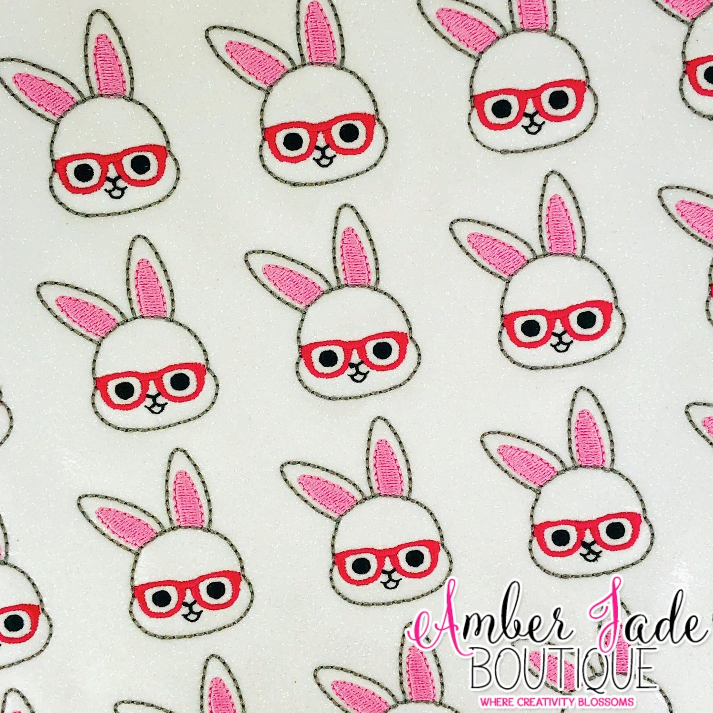 Geeky Bunny 2 - Pink Glasses