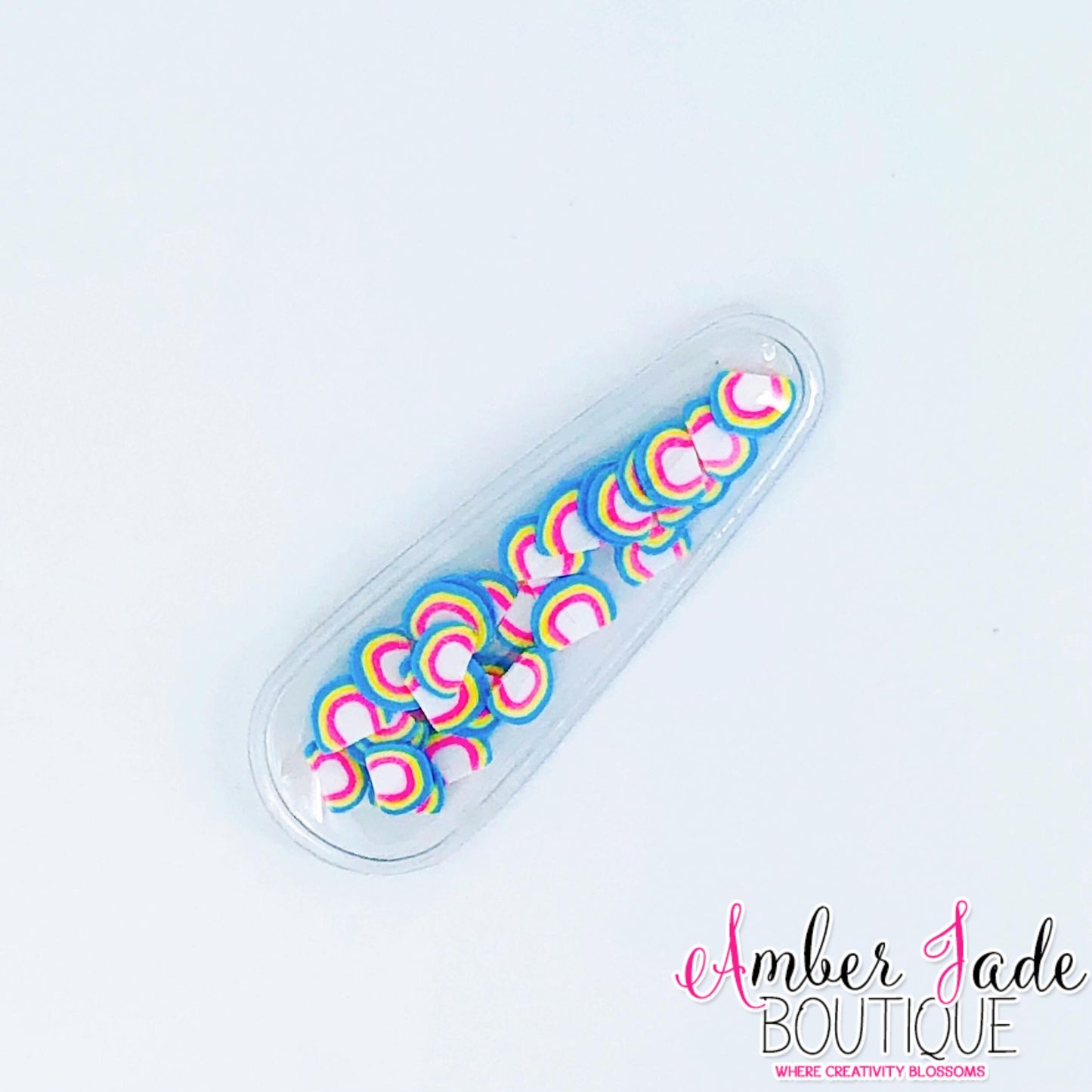 Pastel Rainbow Snap Clip Cover