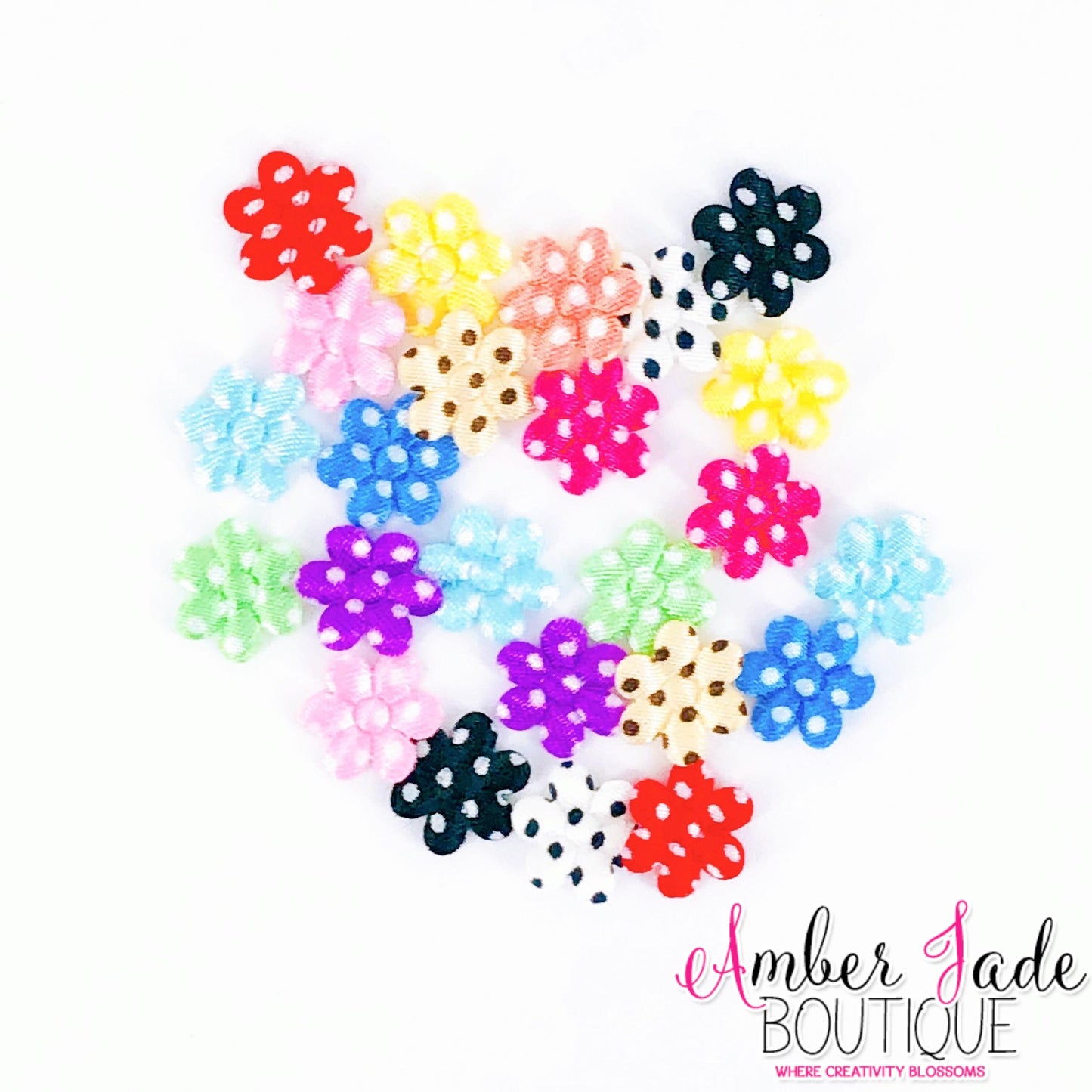 Mini Polka Dot Flowers