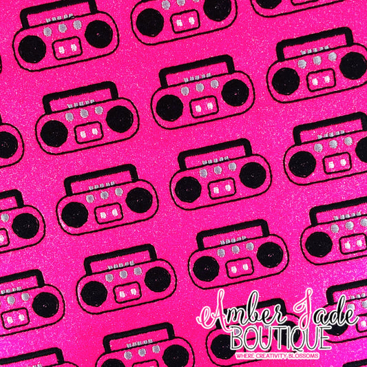 80's - Hot Pink Boom Box