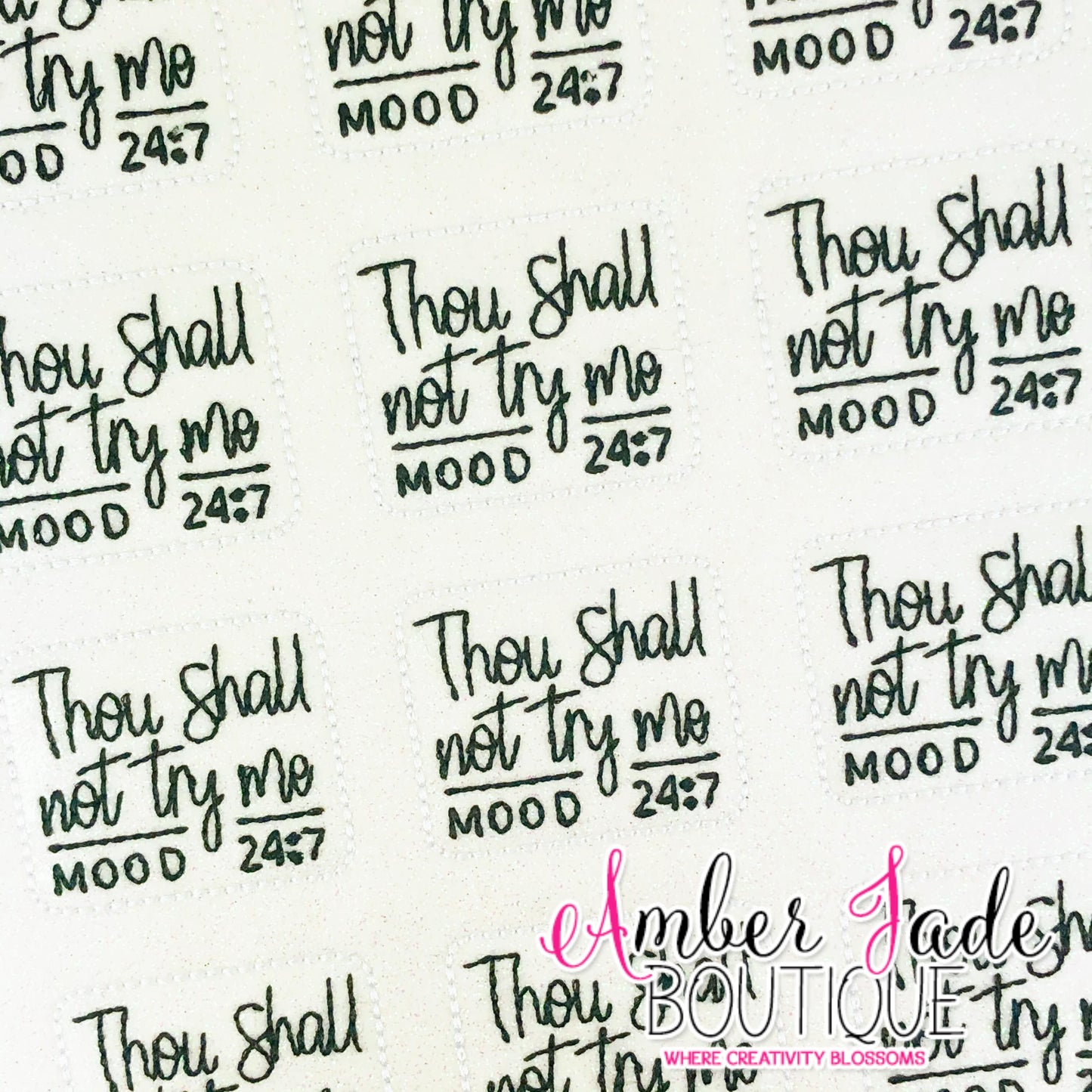 Thou Shall Not Try Me