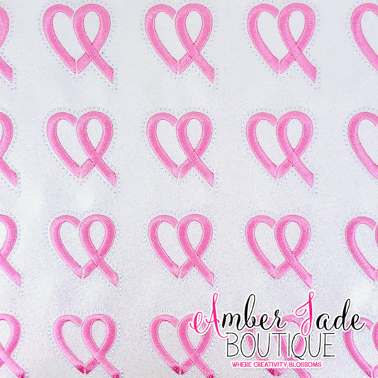 Breast Cancer Awareness Heart (Satin)