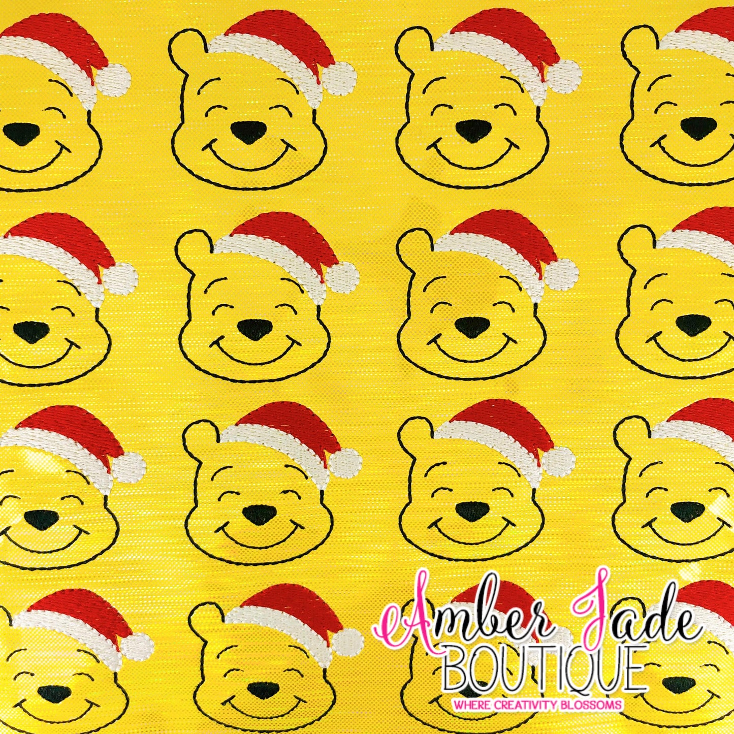 Pooh Santa - Red Hat