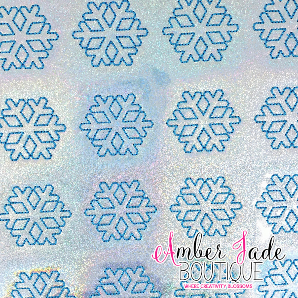 Snowflake - Holographic Silver
