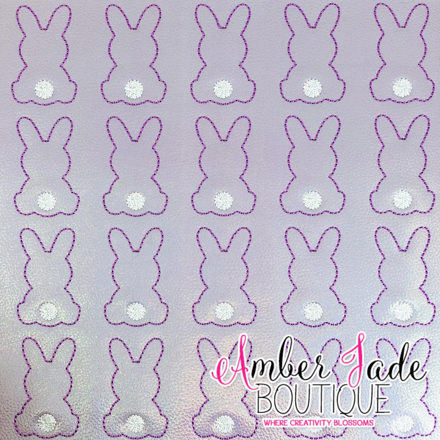 Bunny with Puffy Tail - Purple