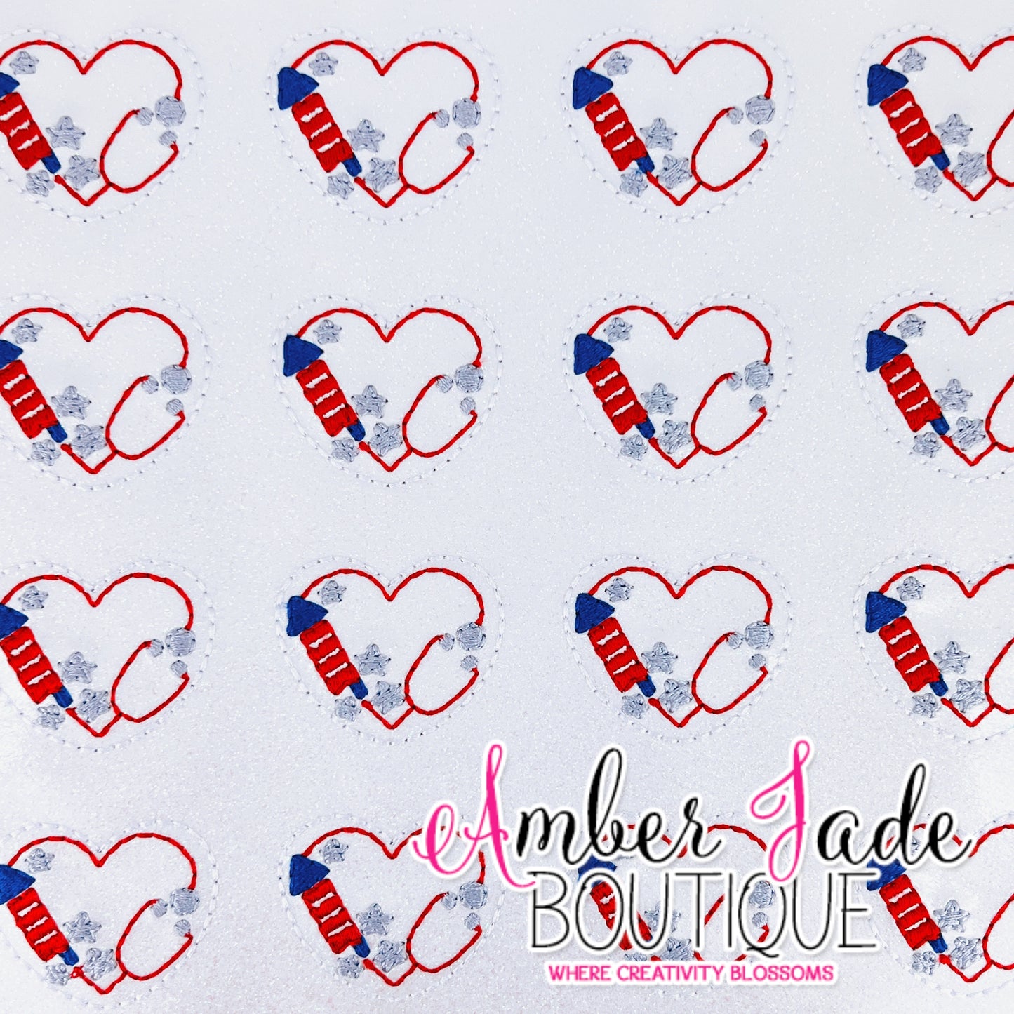 Stethoscope Heart - 4th of July