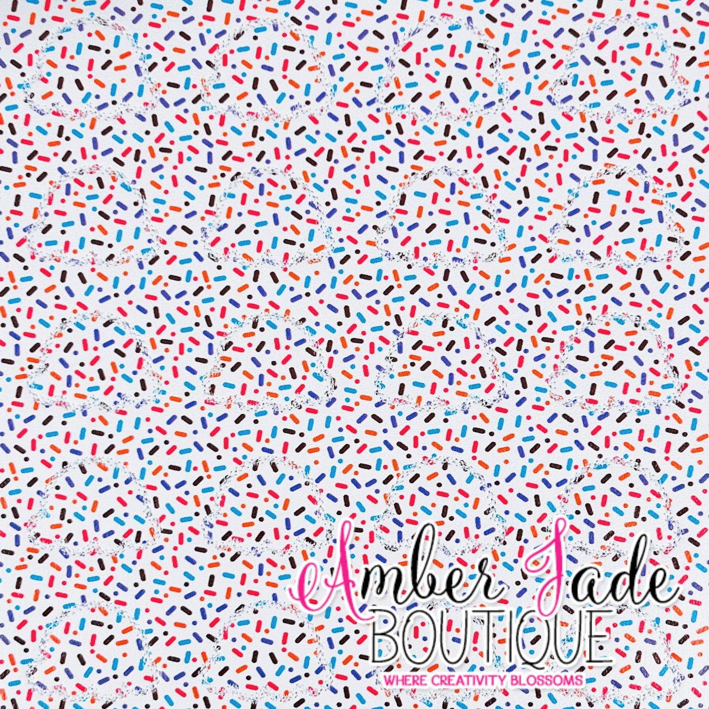Ice Cream Scoop - Sprinkles - White