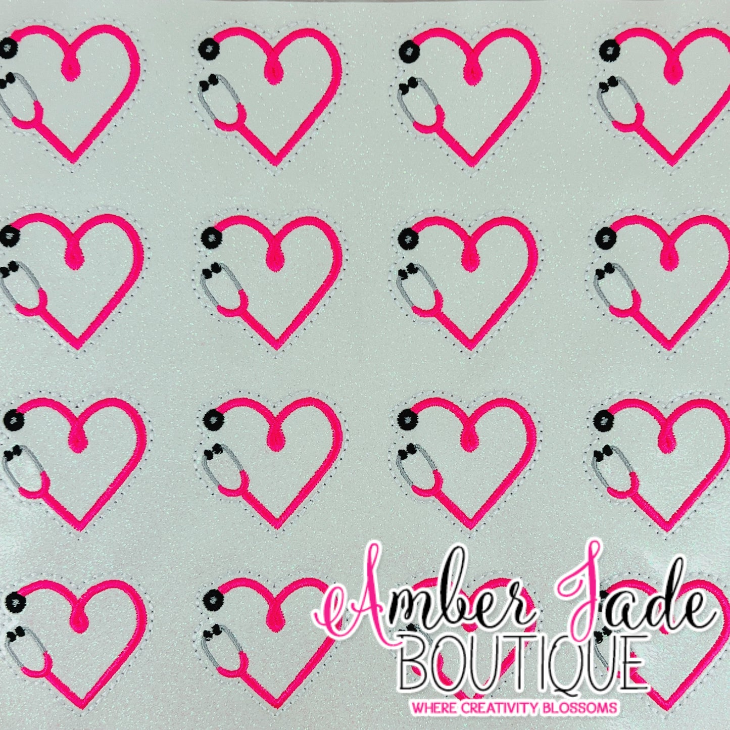 Heart Stethoscope - Hot Pink