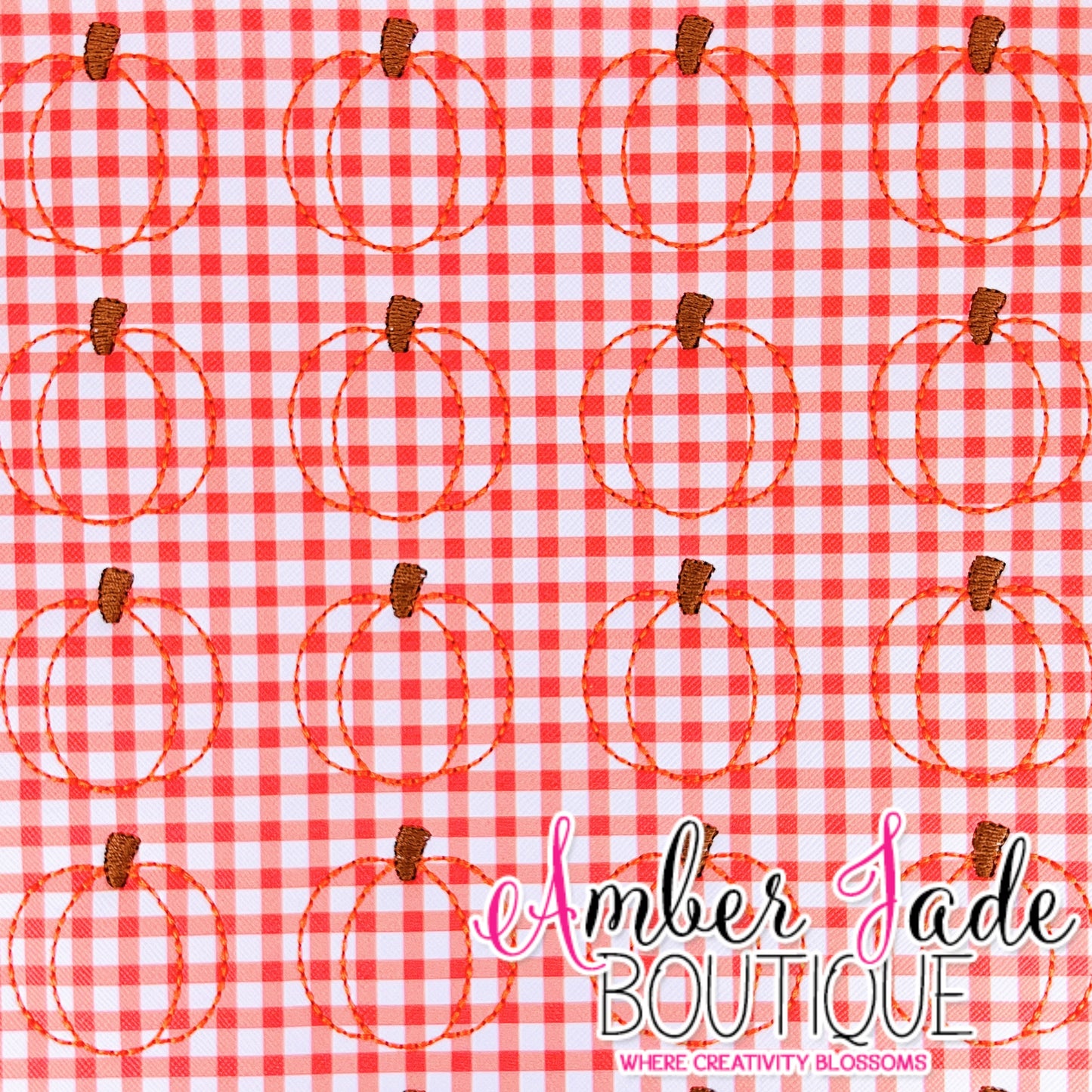 *LIMITED* Orange Plaid Pumpkin