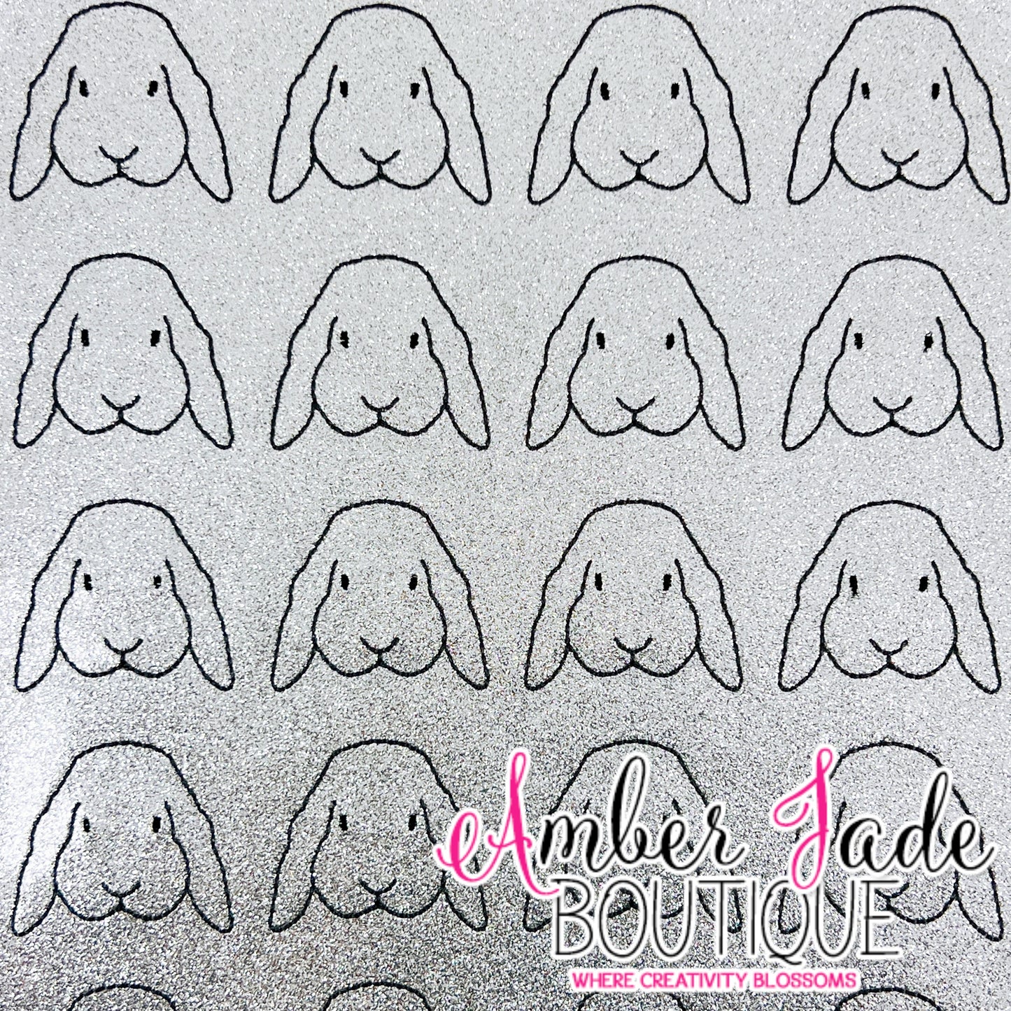 Bunny Face 2 - Grey / Silver