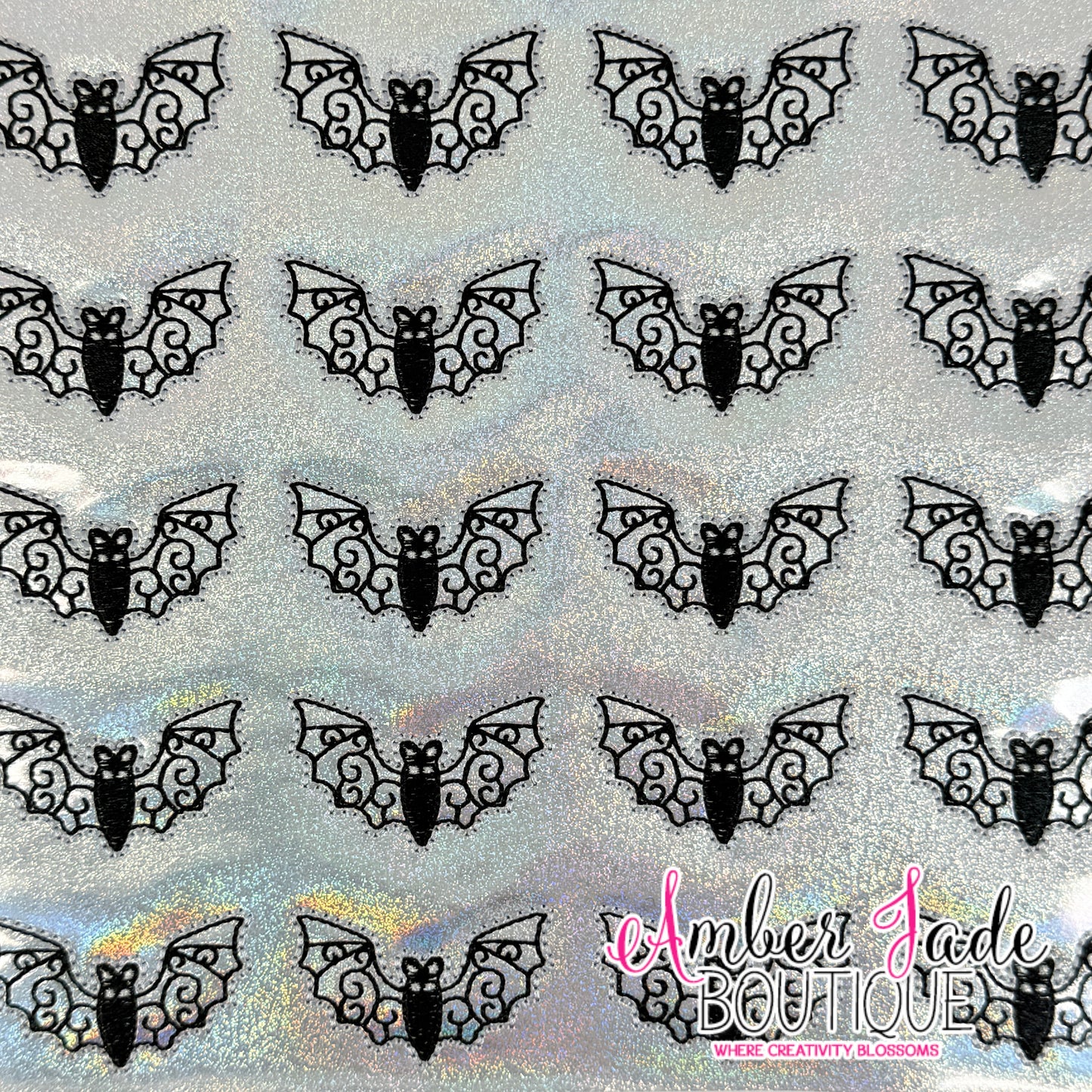 Bat Swirls - Silver