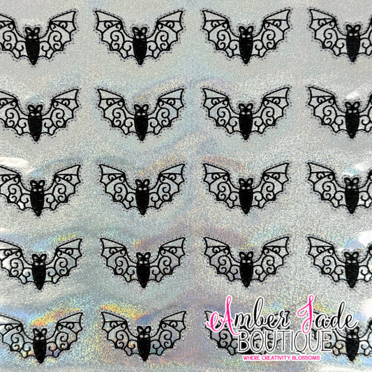 Bat Swirls - Silver