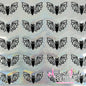 Bat Swirls - Silver