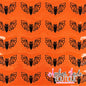 Bat Swirls - BRIGHT ORANGE