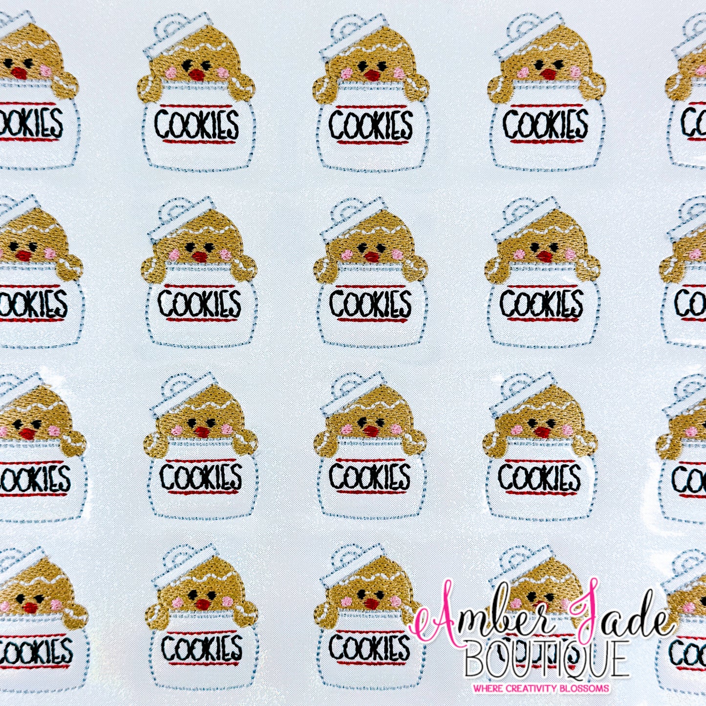 Gingerman Cookie Jar - WHITE