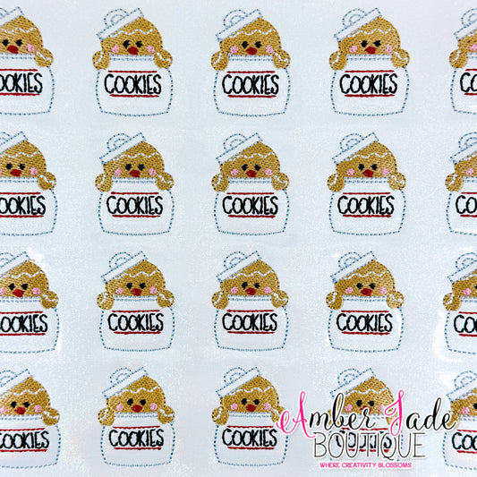 Gingerman Cookie Jar - WHITE