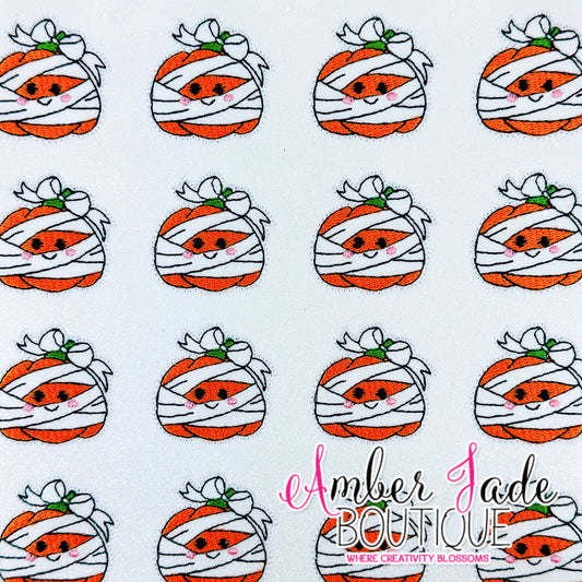 Mummy Pumpkin Bow