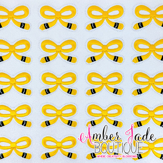 Crayon Bow Thin - YELLOW