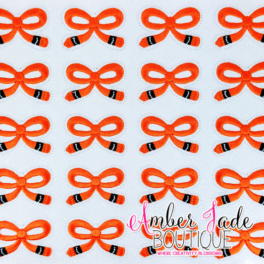 Crayon Bow Thin - ORANGE