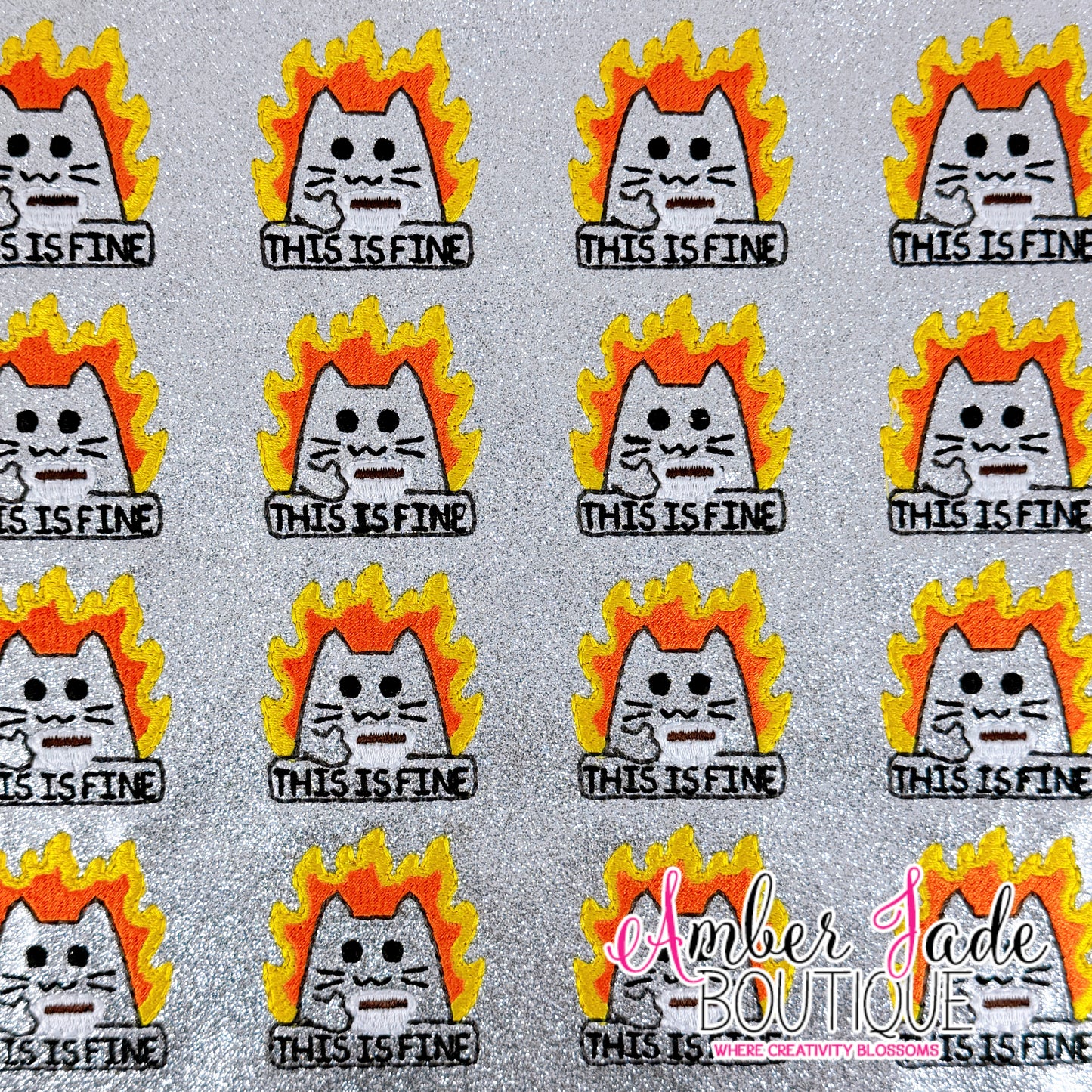 This Is Fine Kitty - WHITE CUP