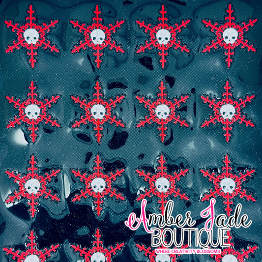 Skull Flake - BLACK/RED