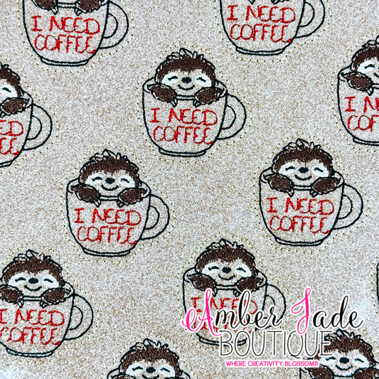 I Need Coffee Sloth