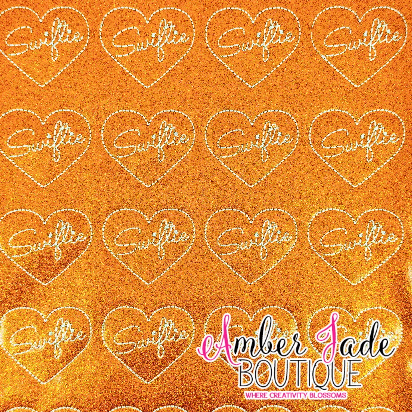 Taylor Swiftie Heart - Orange & Mint