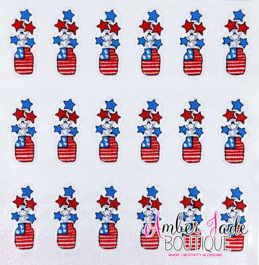 Patriotic America Jar