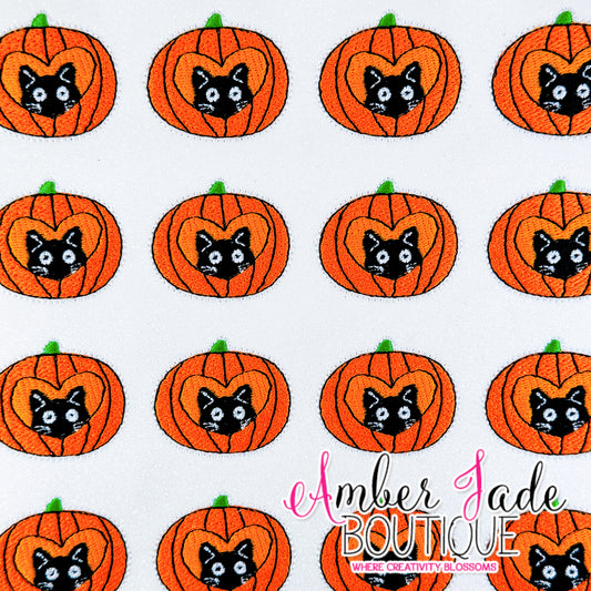 Cat Inside Pumpkin