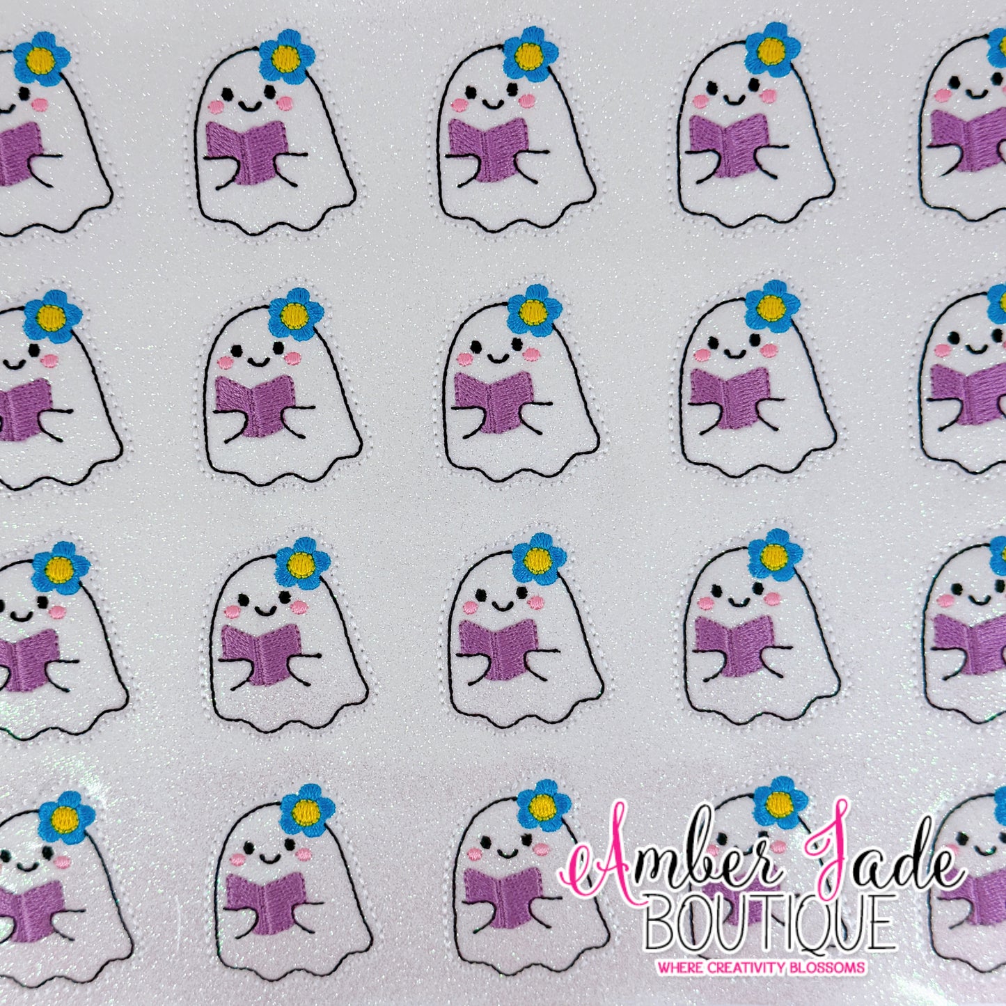 Cute Ghost Book - Flower