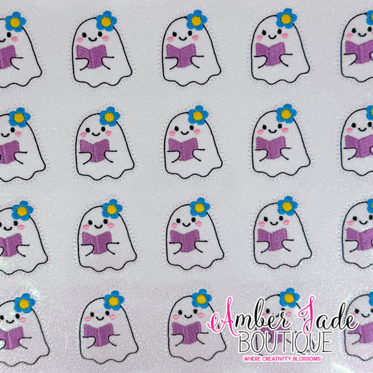 Cute Ghost Book - Flower