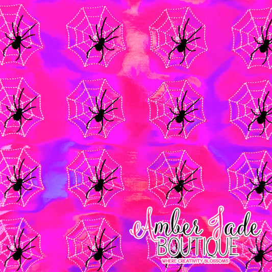 Spider Web Arachnid - Holo Pink