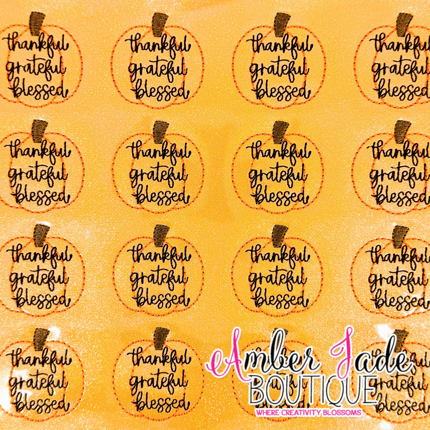 Pumpkin - Thankful Grateful Blessed