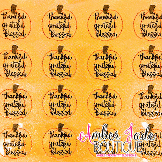 Pumpkin - Thankful Grateful Blessed