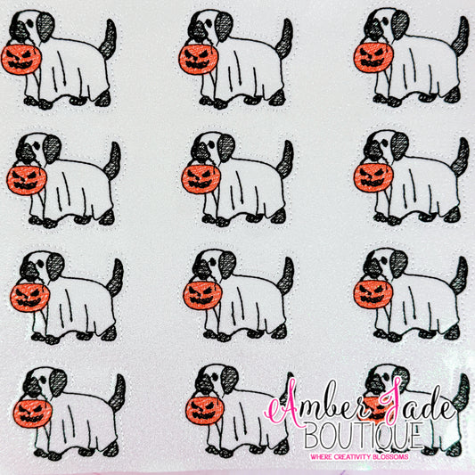 Dog Ghost Trick or Treating (XL) - BLACK LAB