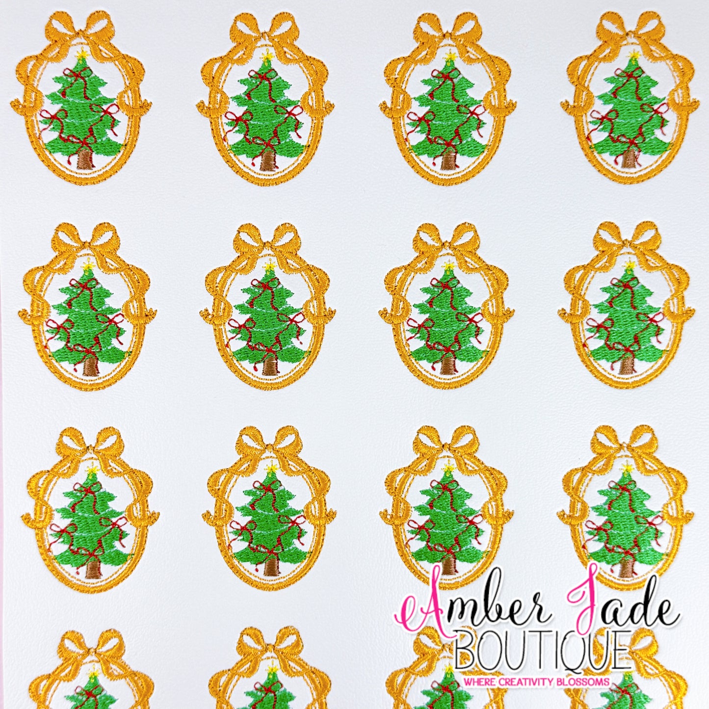 Vintage Christmas Tree Frame