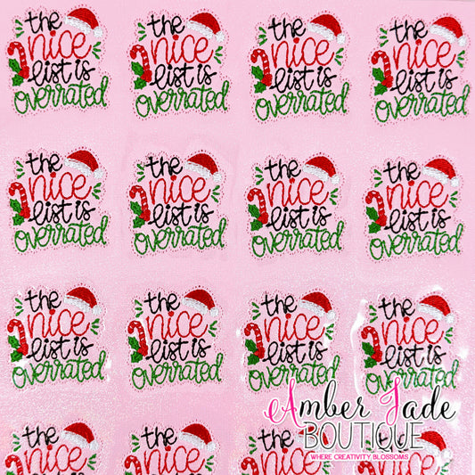 The Nice List Is Oveerrated - PINK