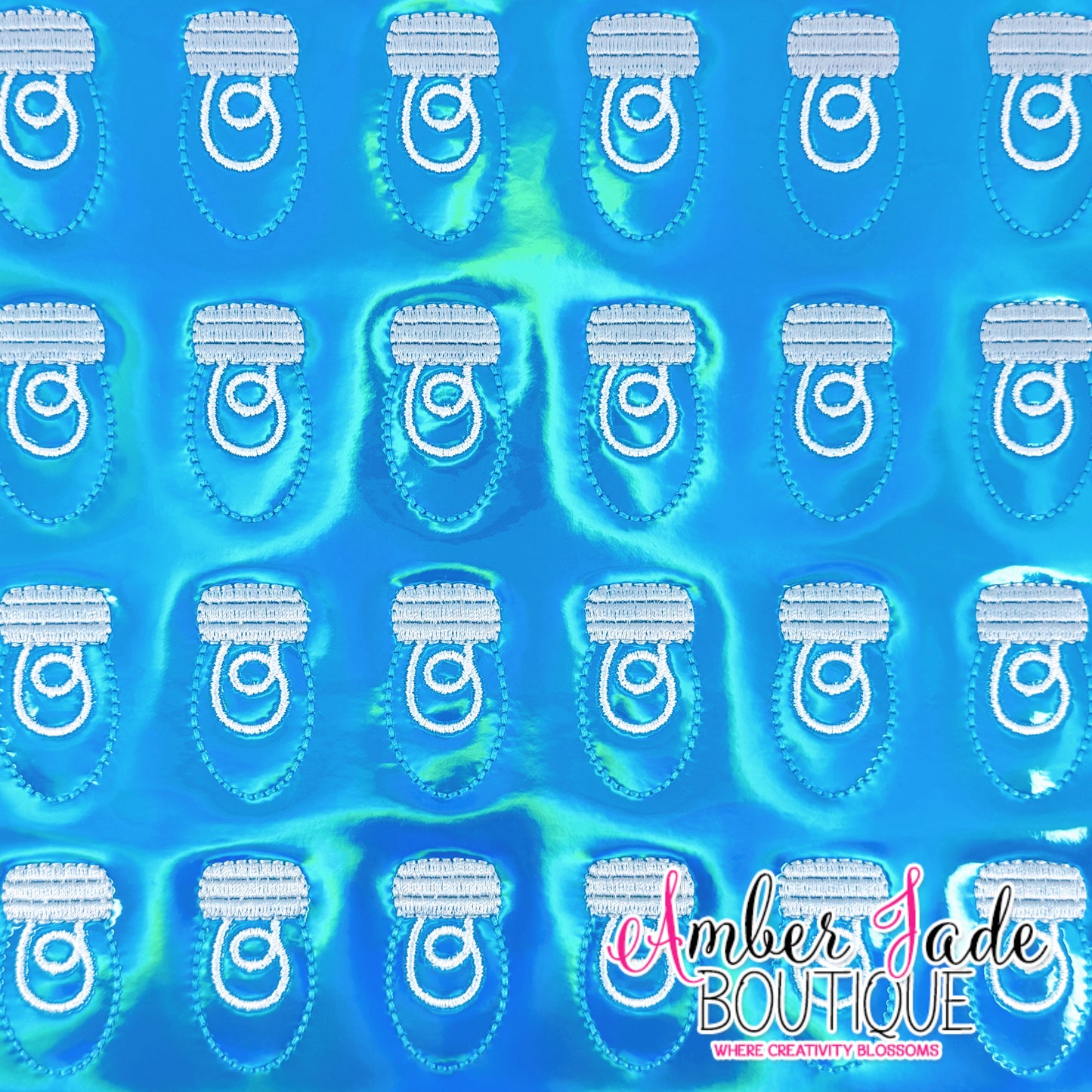 Christmas Light Bulb - Holographic Blue