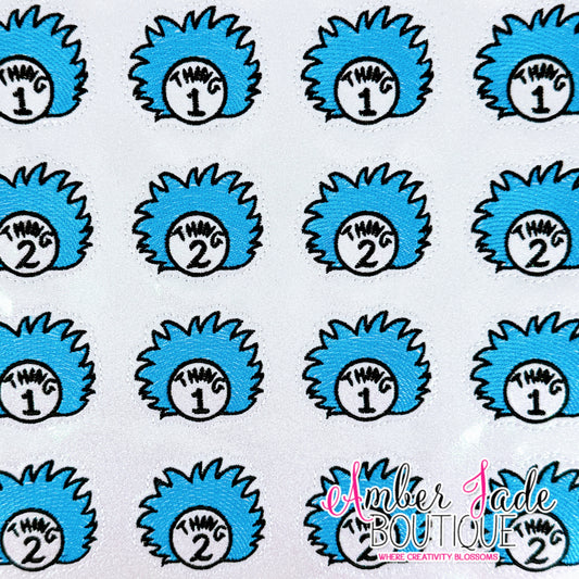 Thing 1 & Thing 2 - Blue Hair