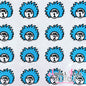 Thing 1 & Thing 2 - Blue Hair