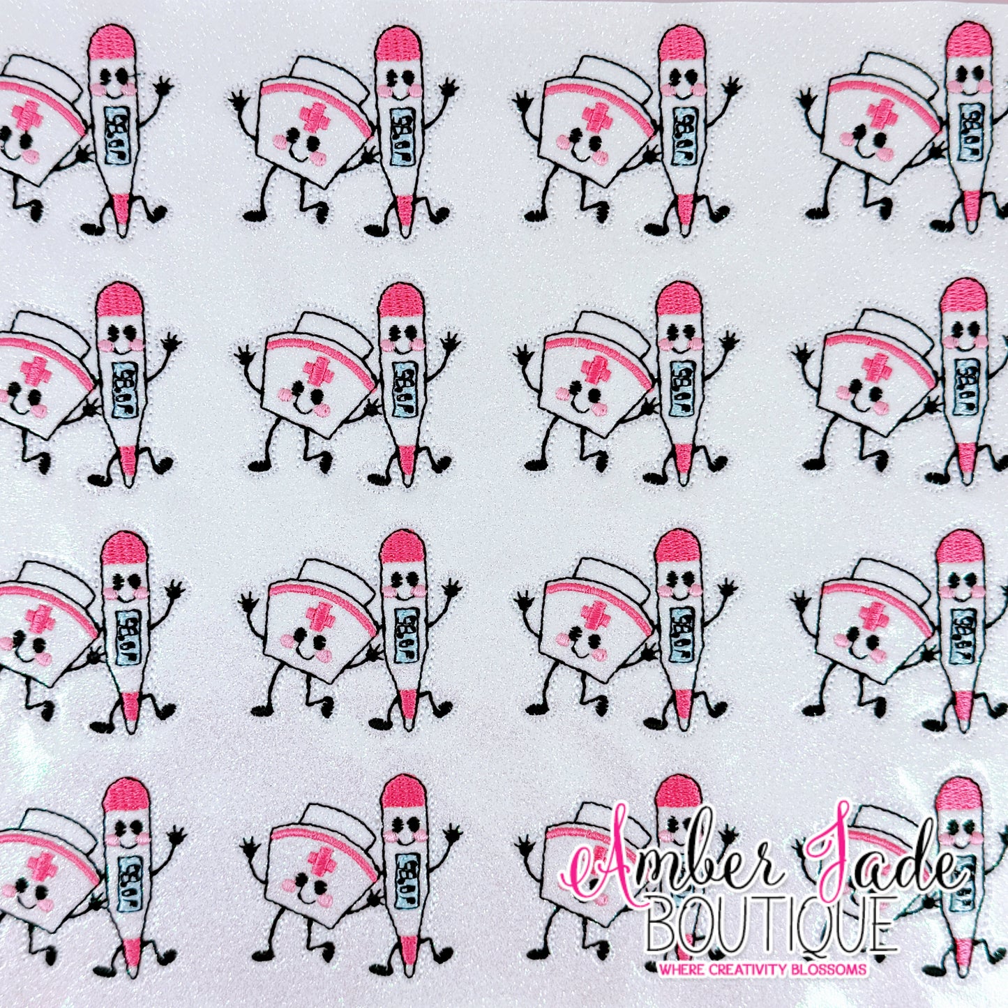 Doodle Nurse Cap & Thermometer