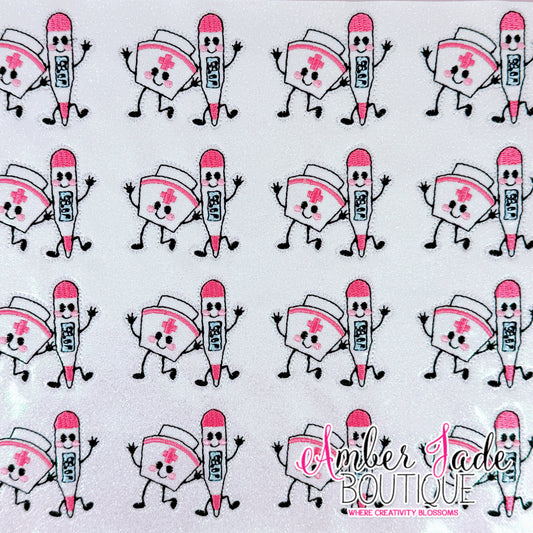 Doodle Nurse Cap & Thermometer