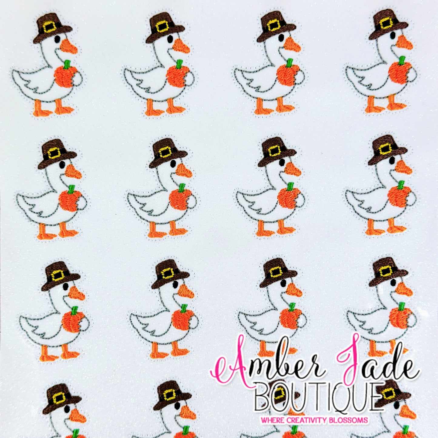 Fall Traveler Goose Pumpkin