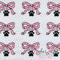 Bow Collection - PAW PRINT - PINK