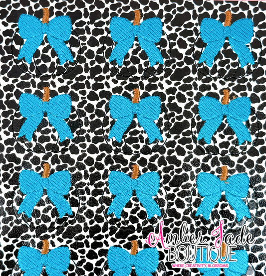 *LIMITED* Cow Print - Pumpkin with Bow