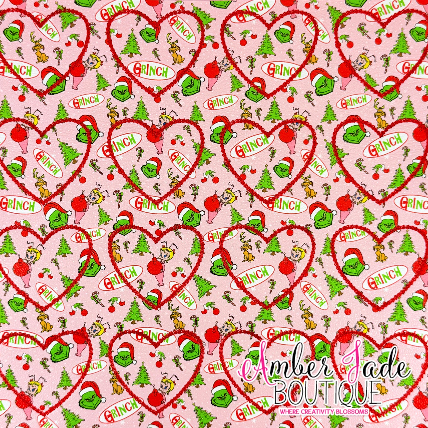 *LIMITED* Heart - Pink Grinch